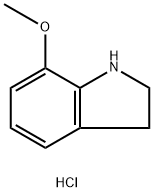 7-甲氧基吲哚啉盐酸盐, 4770-43-8, 结构式