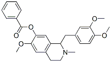 7-Isoquinolinol,  1-[(3,4-dimethoxyphenyl)methyl]-1,2,3,4-tetrahydro-6-methoxy-2-methyl-,  benzoate  (ester)  (9CI) Structure