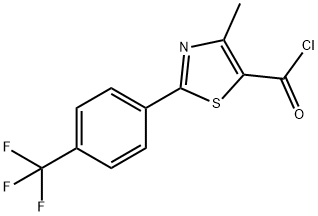 4-甲基-2-(4-三氟甲基)苯-1,3-噻唑-5-羰酰氯,477291-09-1,结构式