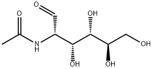 N-アセチル-Β-D-マンノサミン水和物 化学構造式