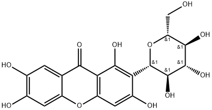 芒果苷, 4773-96-0, 结构式