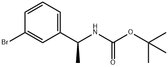 (S)-N-BOC-1-(3-溴苯基)乙胺, 477312-85-9, 结构式