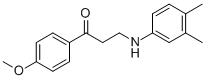 3-(3,4-DIMETHYLANILINO)-1-(4-METHOXYPHENYL)-1-PROPANONE Structure
