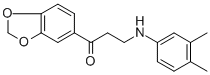 1-(1,3-BENZODIOXOL-5-YL)-3-(3,4-DIMETHYLANILINO)-1-PROPANONE Struktur