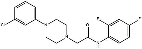 2-[4-(3-클로로페닐)피페라지노]-N-(2,4-디플루오로페닐)아세트아미드