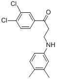 1-(3,4-DICHLOROPHENYL)-3-(3,4-DIMETHYLANILINO)-1-PROPANONE Structure