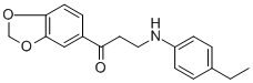 1-(1,3-BENZODIOXOL-5-YL)-3-(4-ETHYLANILINO)-1-PROPANONE|