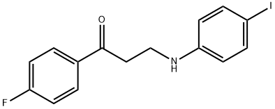1-(4-FLUOROPHENYL)-3-(4-IODOANILINO)-1-PROPANONE 结构式