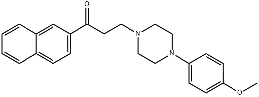 3-[4-(4-METHOXYPHENYL)PIPERAZINO]-1-(2-NAPHTHYL)-1-PROPANONE Structure
