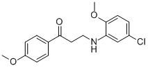 3-(5-CHLORO-2-METHOXYANILINO)-1-(4-METHOXYPHENYL)-1-PROPANONE Structure