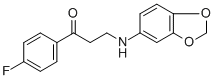3-(1,3-BENZODIOXOL-5-YLAMINO)-1-(4-FLUOROPHENYL)-1-PROPANONE|