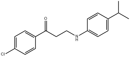 1-(4-CHLOROPHENYL)-3-(4-ISOPROPYLANILINO)-1-PROPANONE