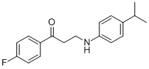 1-(4-FLUOROPHENYL)-3-(4-ISOPROPYLANILINO)-1-PROPANONE 结构式