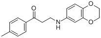 3-(2,3-DIHYDRO-1,4-BENZODIOXIN-6-YLAMINO)-1-(4-METHYLPHENYL)-1-PROPANONE 结构式