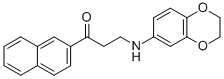 3-(2,3-DIHYDRO-1,4-BENZODIOXIN-6-YLAMINO)-1-(2-NAPHTHYL)-1-PROPANONE 结构式