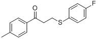 3-[(4-FLUOROPHENYL)SULFANYL]-1-(4-METHYLPHENYL)-1-PROPANONE Struktur