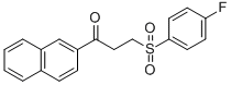 3-[(4-FLUOROPHENYL)SULFONYL]-1-(2-NAPHTHYL)-1-PROPANONE 结构式