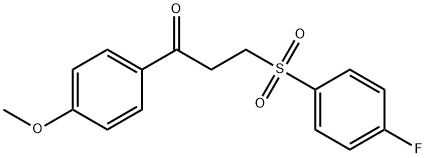 3-[(4-FLUOROPHENYL)SULFONYL]-1-(4-METHOXYPHENYL)-1-PROPANONE Structure