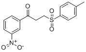 3-[(4-METHYLPHENYL)SULFONYL]-1-(3-NITROPHENYL)-1-PROPANONE 结构式