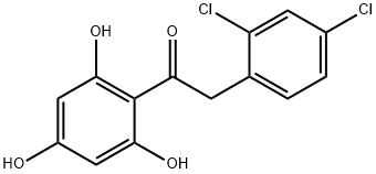 2-(2,4-DICHLOROPHENYL)-1-(2,4,6-TRIHYDROXYPHENYL)ETHANONE 结构式