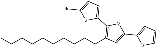 5-ブロモ-3'-デシル-2,2':5',2''-テルチオフェン 化学構造式