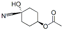 Cyclohexanecarbonitrile, 4-(acetyloxy)-1-hydroxy-, cis- (9CI) 结构式