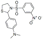 Thiazolidine, 2-[4-(dimethylamino)phenyl]-3-[(3-nitrophenyl)sulfonyl]- (9CI) 结构式