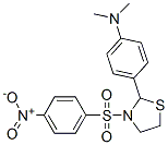 Thiazolidine, 2-[4-(dimethylamino)phenyl]-3-[(4-nitrophenyl)sulfonyl]- (9CI) 结构式
