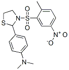 Thiazolidine, 2-[4-(dimethylamino)phenyl]-3-[(2-methyl-5-nitrophenyl)sulfonyl]- (9CI) 结构式