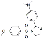 Thiazolidine, 2-[4-(dimethylamino)phenyl]-3-[(4-methoxyphenyl)sulfonyl]- (9CI) 结构式