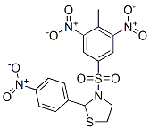 Thiazolidine, 3-[(4-methyl-3,5-dinitrophenyl)sulfonyl]-2-(4-nitrophenyl)- (9CI) 结构式
