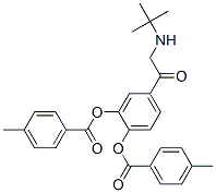 4-[[(1,1-dimethylethyl)amino]acetyl]-1,2-phenylene di-p-toluate Structure