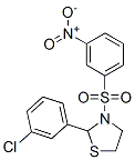 Thiazolidine, 2-(3-chlorophenyl)-3-[(3-nitrophenyl)sulfonyl]- (9CI) 结构式