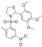 Thiazolidine, 3-[(2-methyl-5-nitrophenyl)sulfonyl]-2-(2,4,5-trimethoxyphenyl)- (9CI) 结构式