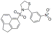 Thiazolidine, 3-[(1,2-dihydro-5-acenaphthylenyl)sulfonyl]-2-(3-nitrophenyl)- (9CI)|