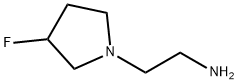 1-Pyrrolidineethanamine,3-fluoro-(9CI) Structure