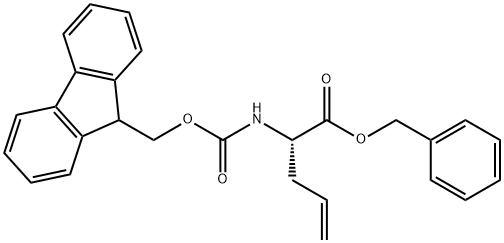 (S)-2-FMOC-AMINO-PENT-4-ENOIC ACID BENZYL ESTER Structure