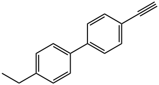 4-エチル-4'-エチニル-1,1'-ビフェニル 化学構造式