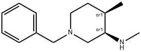 (3S,4S)-1-苄基-N,4-二甲基哌啶-3-胺, 477600-69-4, 结构式