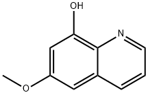 6-メトキシキノリン-8-オール 化学構造式
