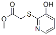 Acetic acid, [(3-hydroxy-2-pyridinyl)thio]-, methyl ester (9CI) Struktur