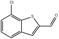 7-chlorobenzo[b]thiophene-2-carbaldehyde Struktur