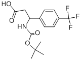 3-TERT-BUTOXYCARBONYLAMINO-3-(4-TRIFLUOROMETHYL-PHENYL)-PROPIONIC ACID Structure