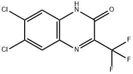 6,7-ジクロロ-3-(トリフルオロメチル)-2-キノキサリンオール 化学構造式