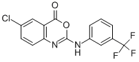 6-CHLORO-2-[3-(TRIFLUOROMETHYL)ANILINO]-4H-3,1-BENZOXAZIN-4-ONE Structure