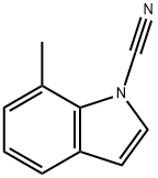 1H-Indole-1-carbonitrile,7-methyl-(9CI) Structure