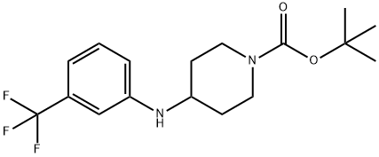 1-BOC-4-(3-TRIFLUOROMETHYL-PHENYLAMINO)-PIPERIDINE Struktur