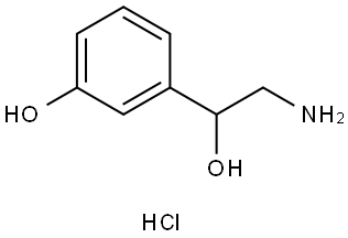 DL-NORPHENYLEPHRINE HYDROCHLORIDE Struktur