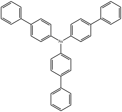 tris(4-phenylphenyl)arsane Structure