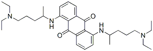 1,5-Bis((4-(diethylamino)-1-methylbutyl)amino)-9,10-anthracenedione Struktur